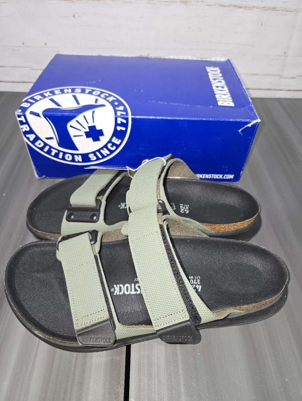 New Birkenstock Sandals Atacama Futura Khaki Olive and Black